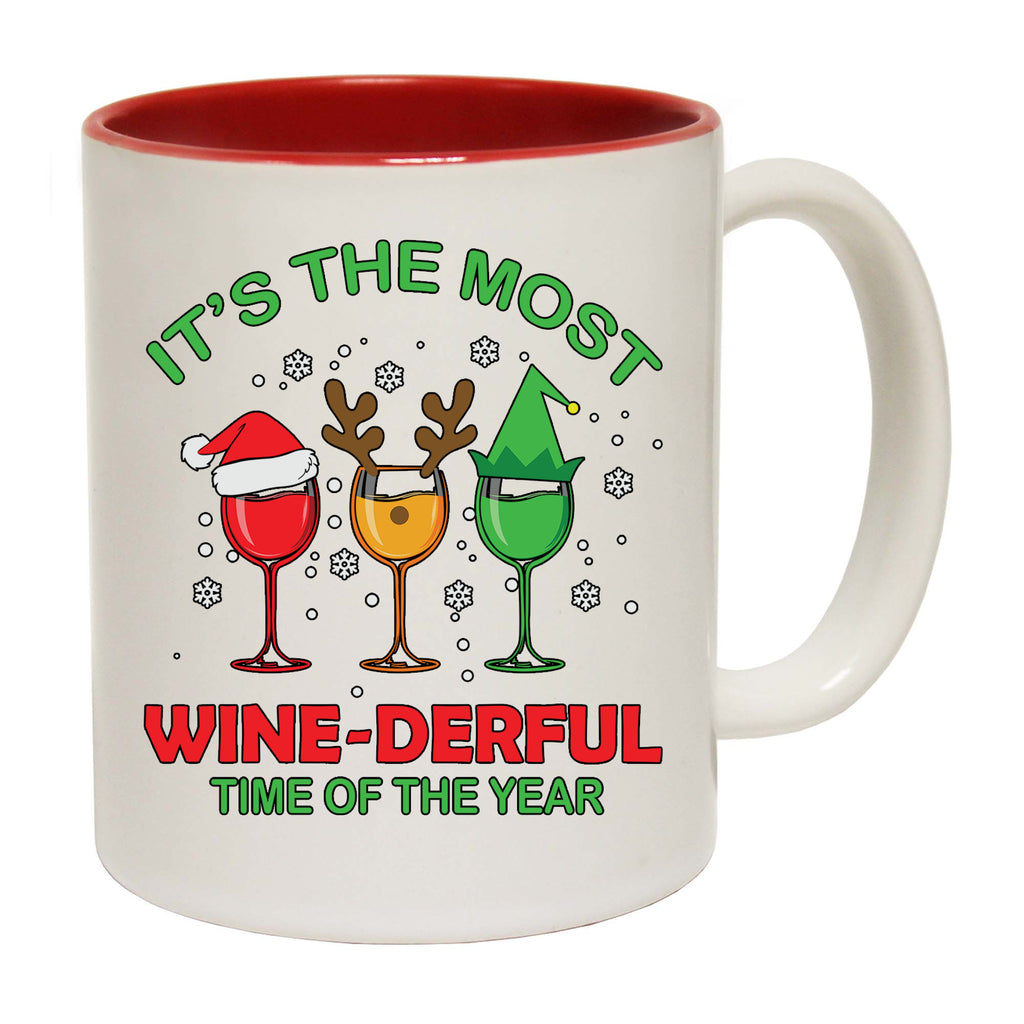 Christmas The Most Wine Derful Time Xmas - Funny Coffee Mug