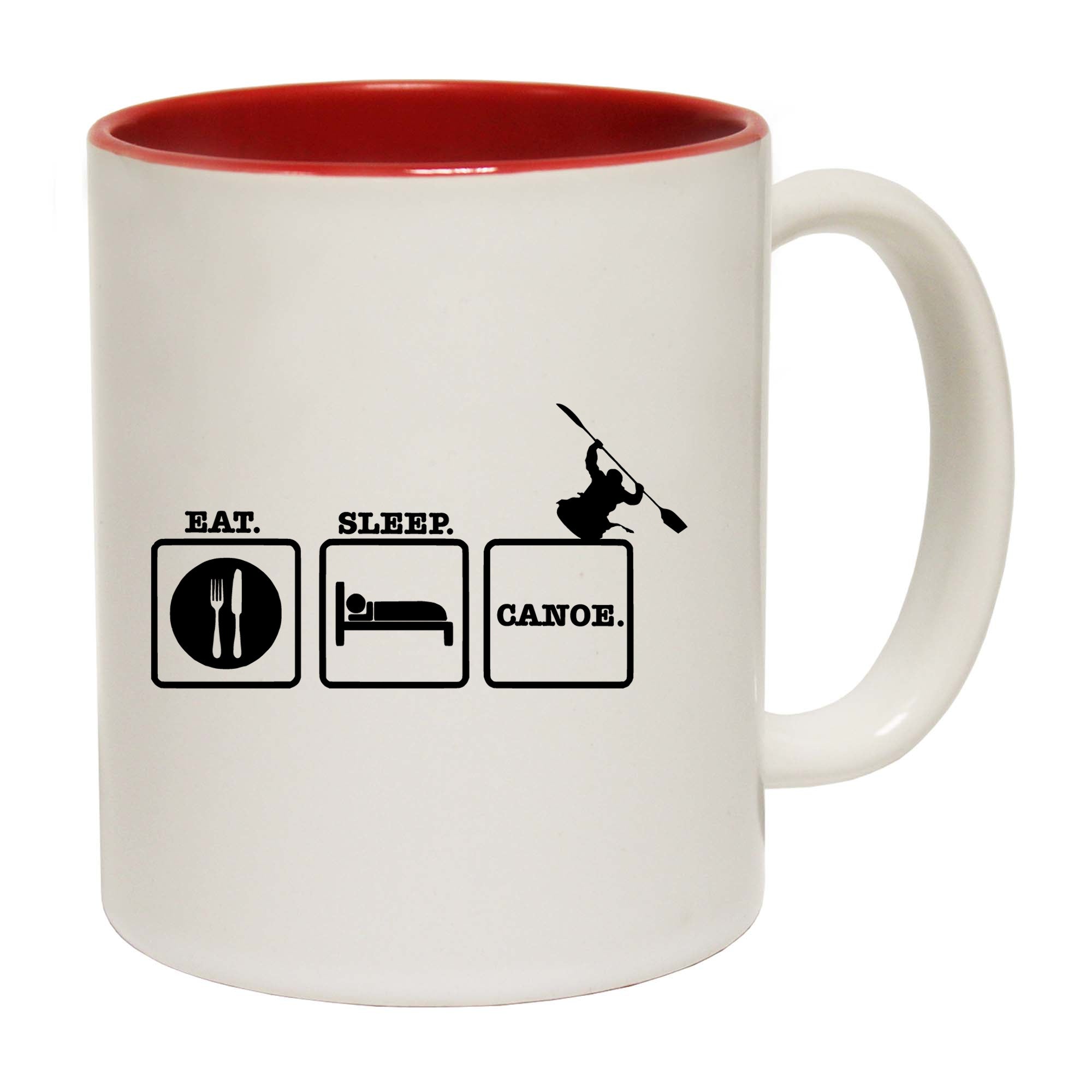 Eat Sleep Canoe - Funny Coffee Mug