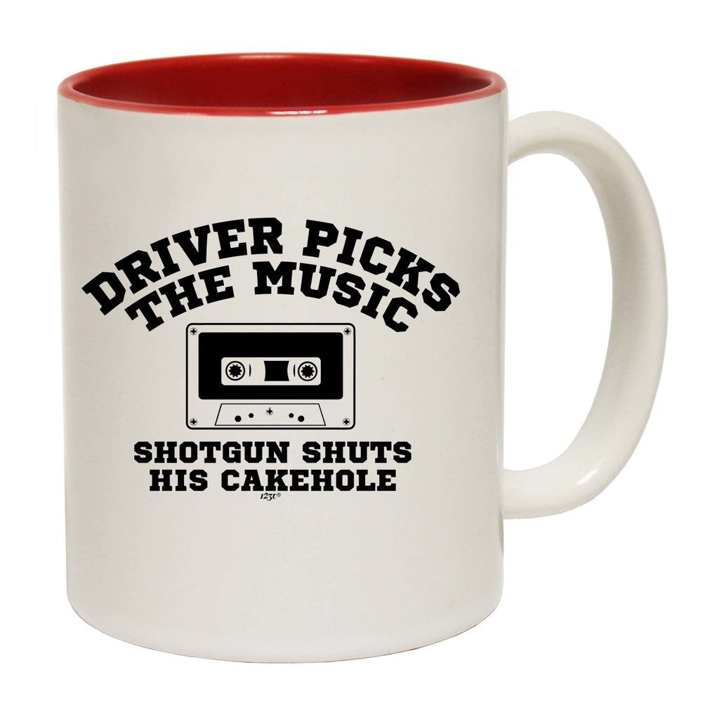Driver Picks The Music Shotgun - Funny Coffee Mug Cup