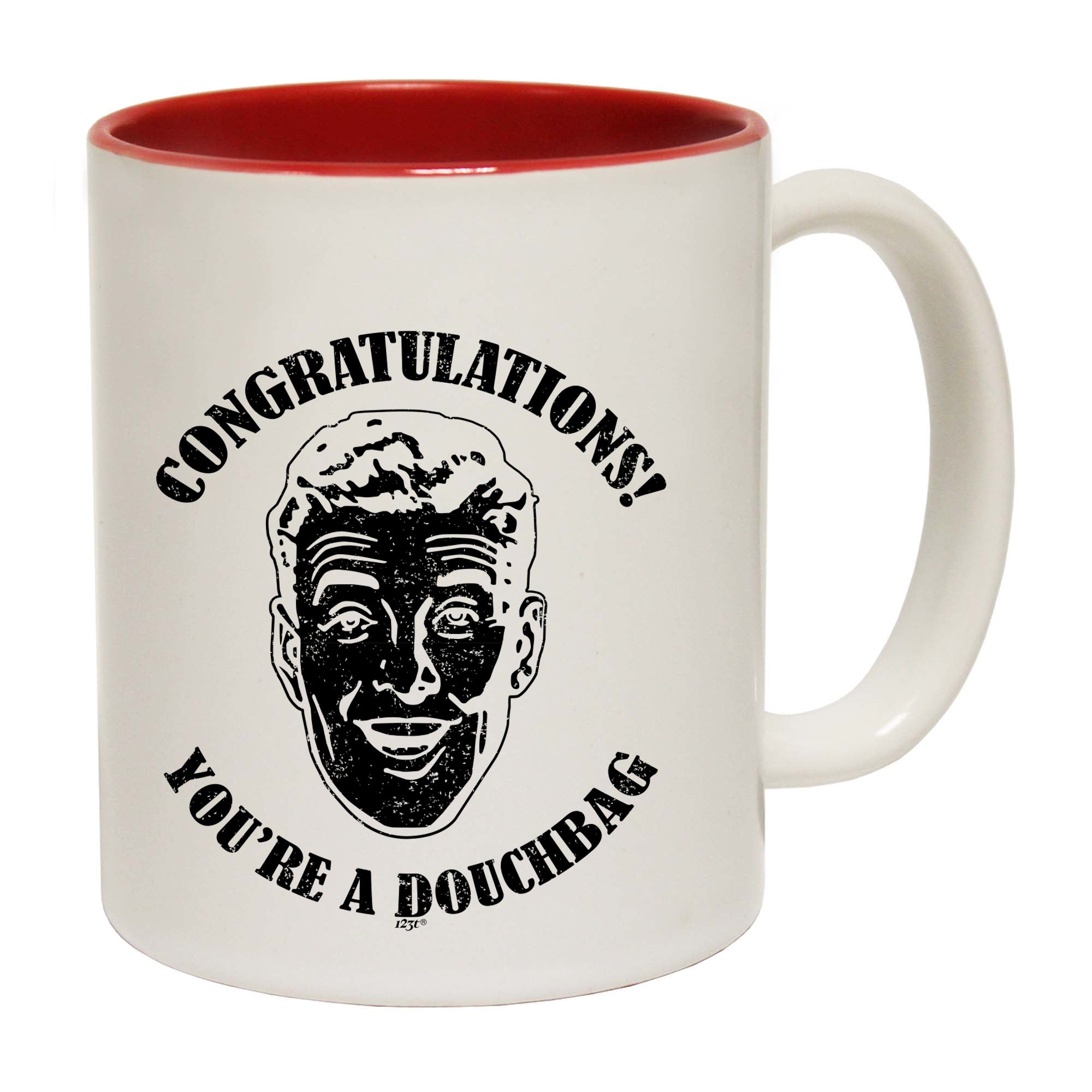 Congratulations Douchbag - Funny Coffee Mug Cup