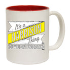 Harrison V2 Surname Thing - Funny Coffee Mug Cup