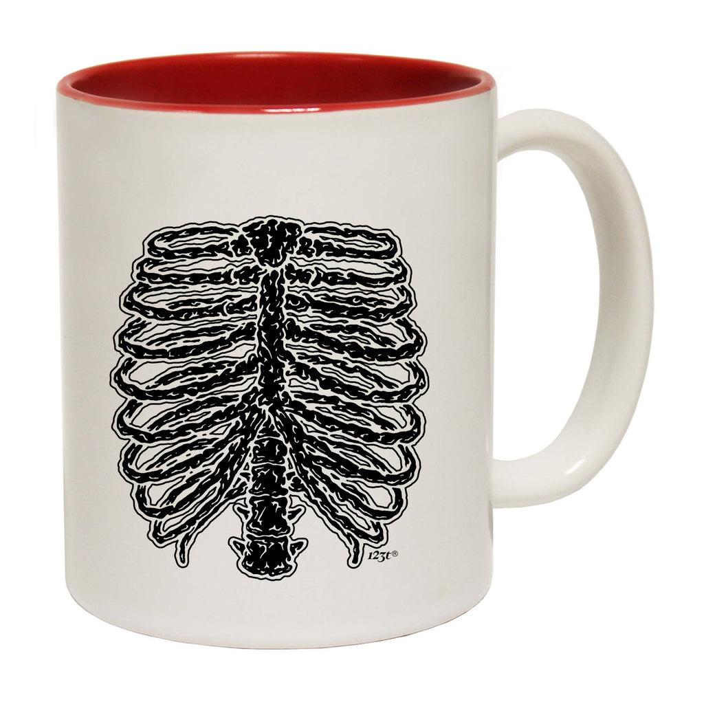 Skeleton Ribs Halloween - Funny Coffee Mug