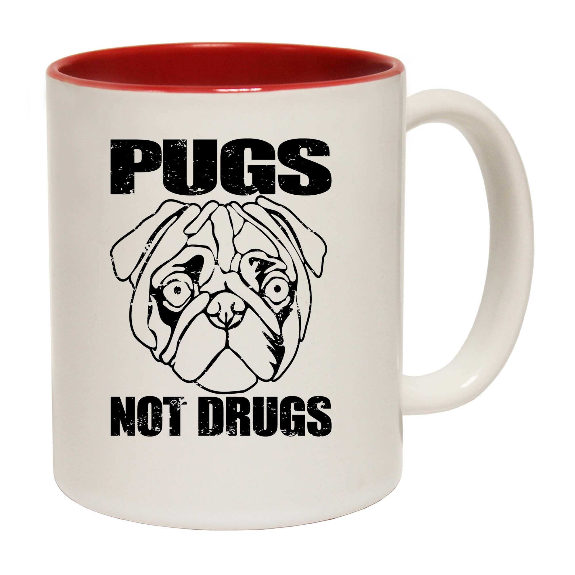 Pugs Not Drugs - Funny Coffee Mug