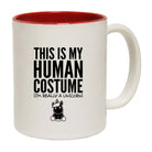 This Is My Human Costume Unicorn - Funny Coffee Mug