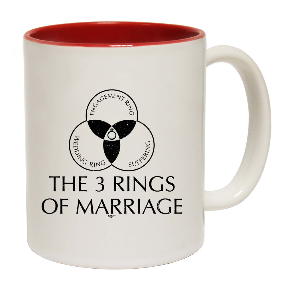 The Three Rings Of Marriage - Funny Coffee Mug