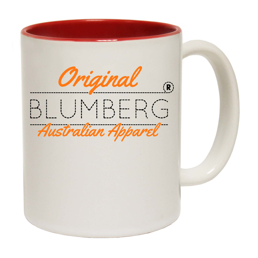 Blumberg Original Australian Apparel Orange White Australia - Funny Coffee Mug