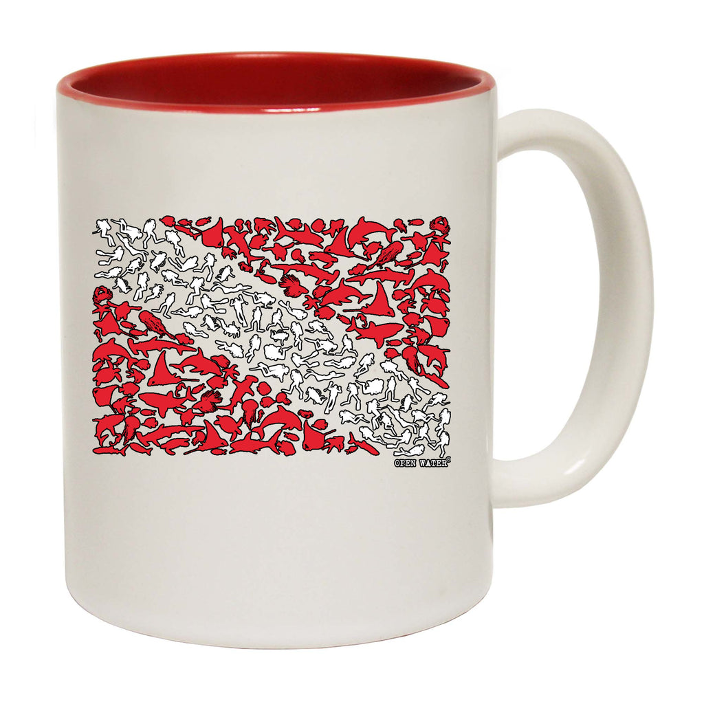 Ow Diving Flag Divers - Funny Coffee Mug