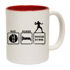 Eat Sleep Touchdown - Funny Coffee Mug Cup