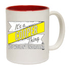 Cooper V2 Surname Thing - Funny Coffee Mug Cup