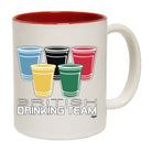 British Drinking Team Glasses - Funny Coffee Mug Cup