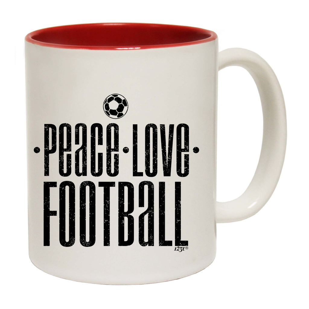 Peace Love Football - Funny Coffee Mug