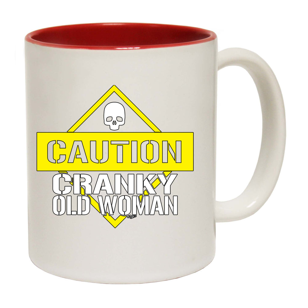 Caution Cranky Old Woman - Funny Coffee Mug Cup