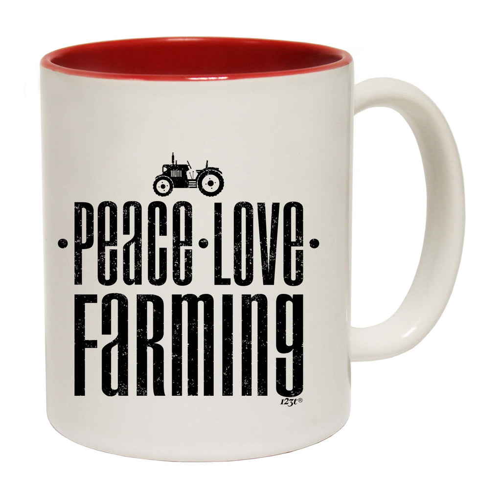Peace Love Farming - Funny Coffee Mug