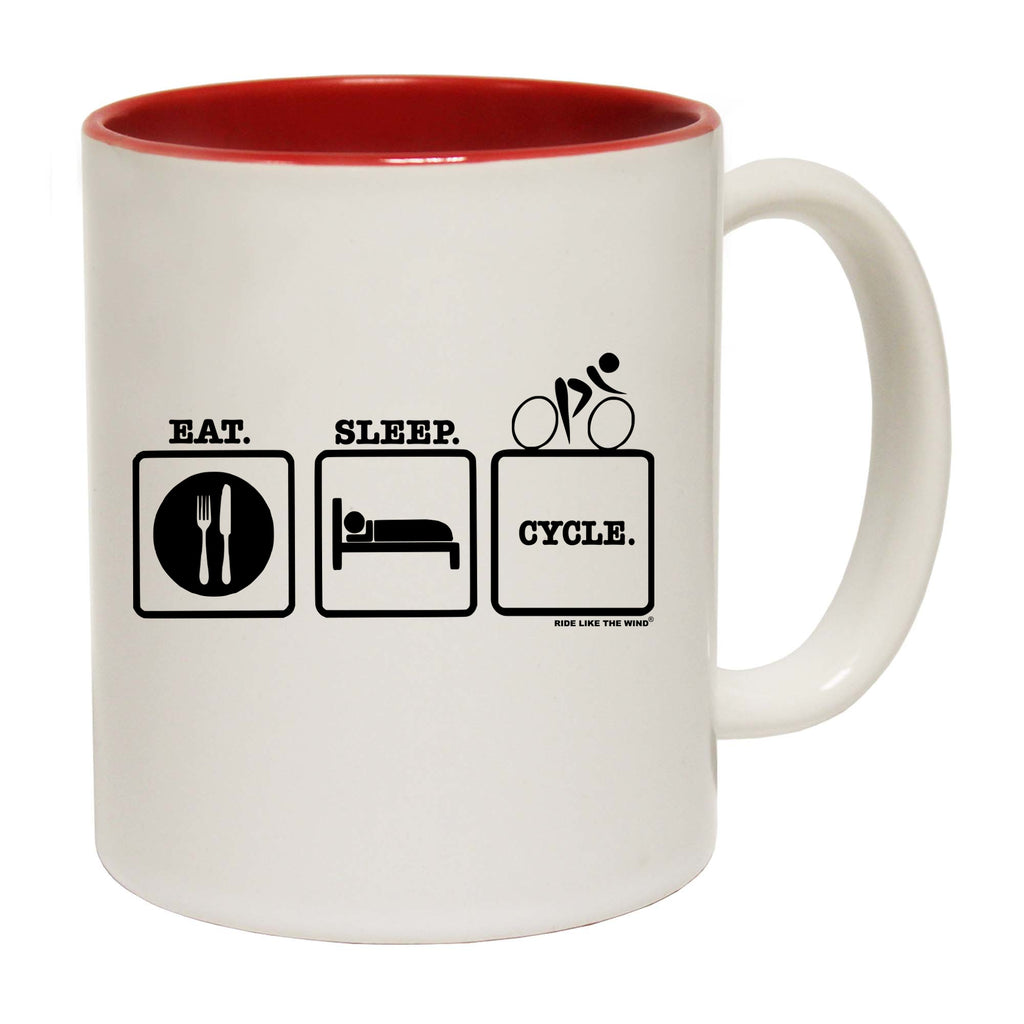 Rltw Eat Sleep Cycle - Funny Coffee Mug