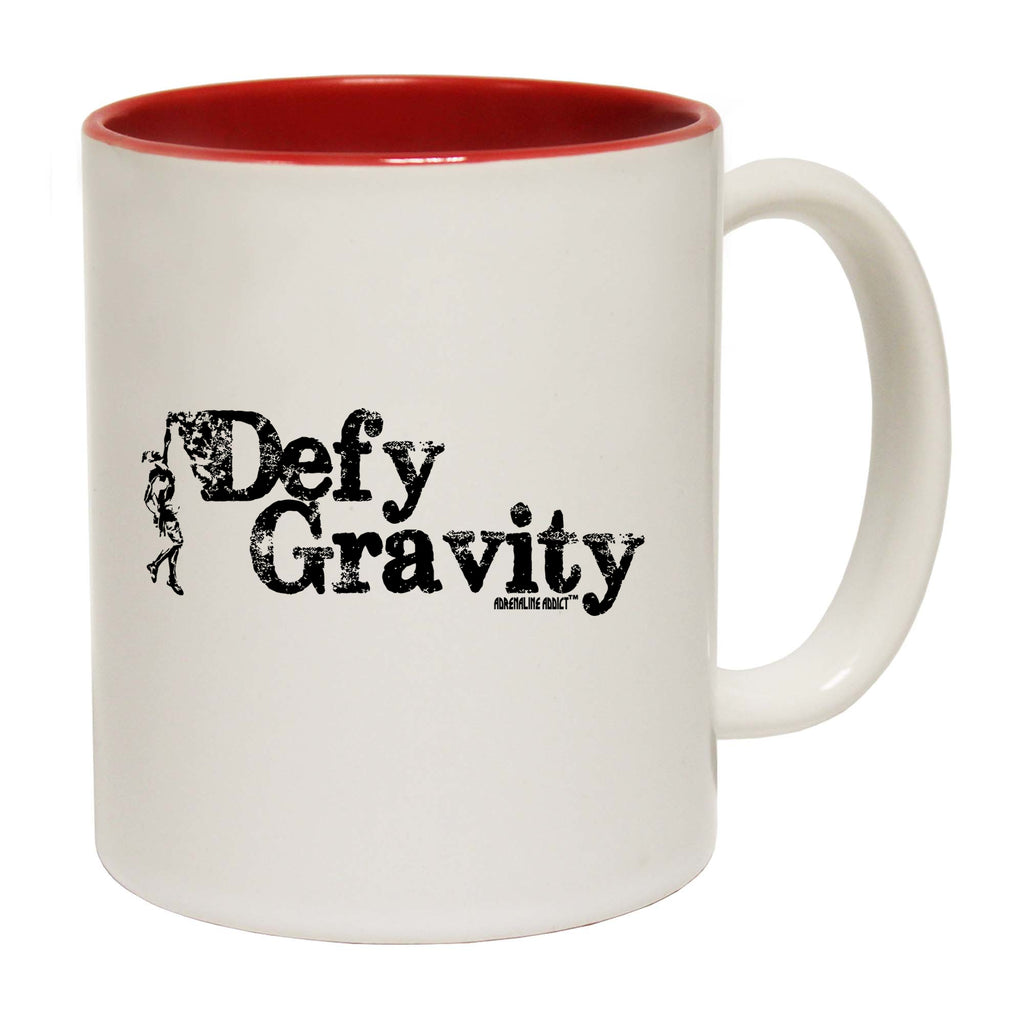 Defy Gravity Rock Climbing - Funny Coffee Mug