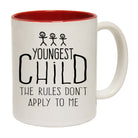 Youngest Child 3 The Rules Dont Apply To Me - Funny Coffee Mug