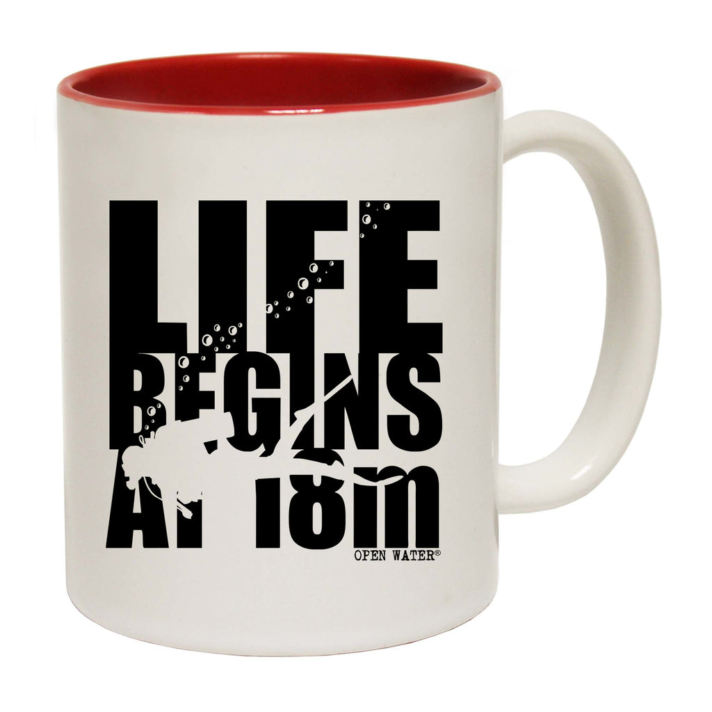 Ow Life Begins At 18M - Funny Coffee Mug
