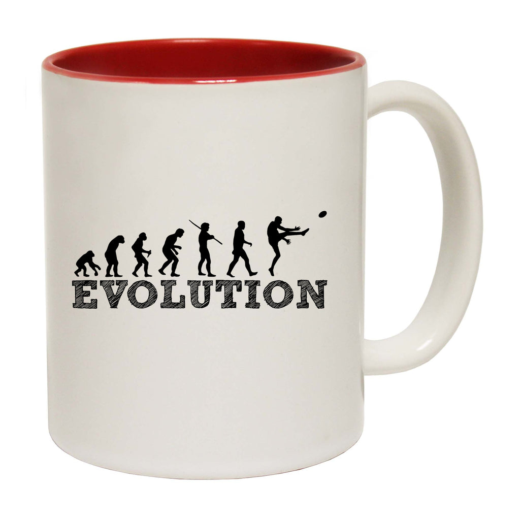 Evolution Australian Football - Funny Coffee Mug