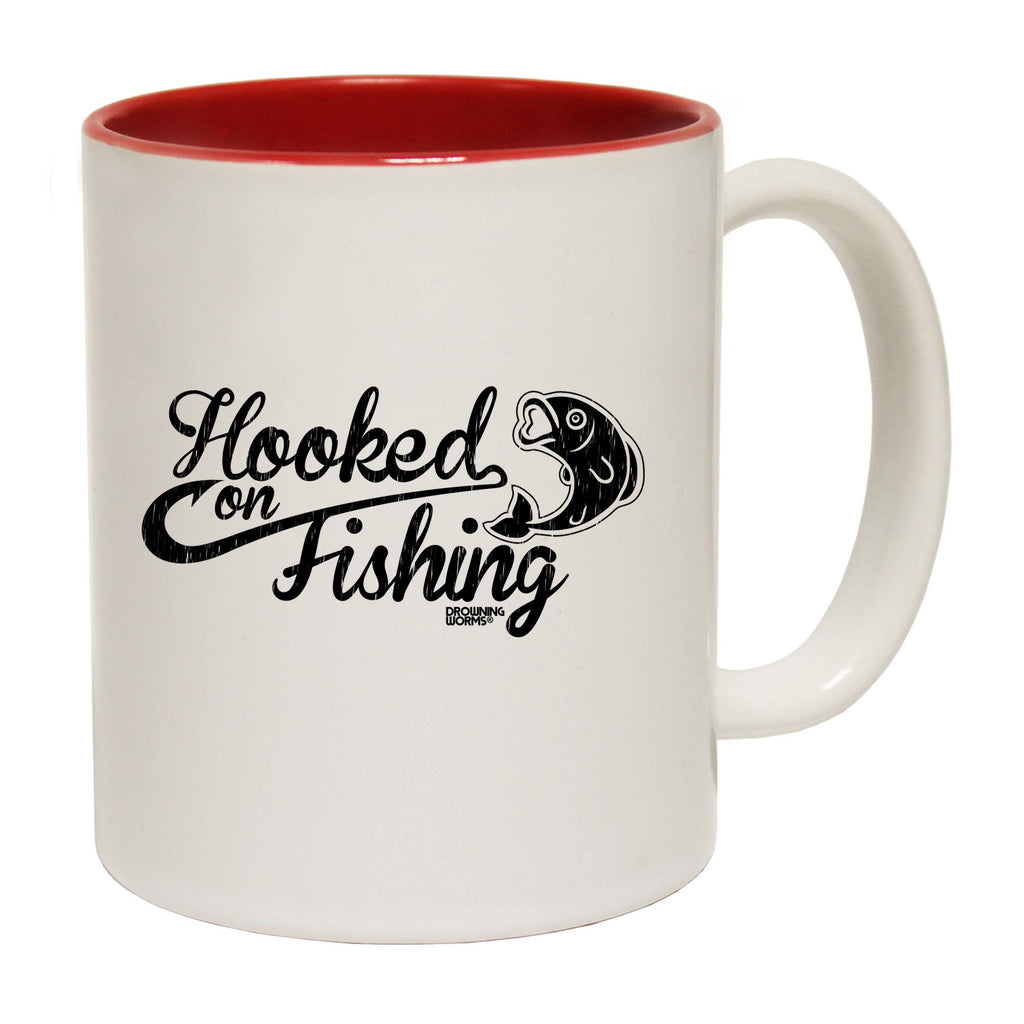 Hooked On Fishing - Funny Coffee Mug