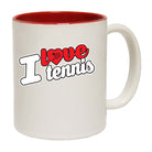 Love Tennis Stencil - Funny Coffee Mug