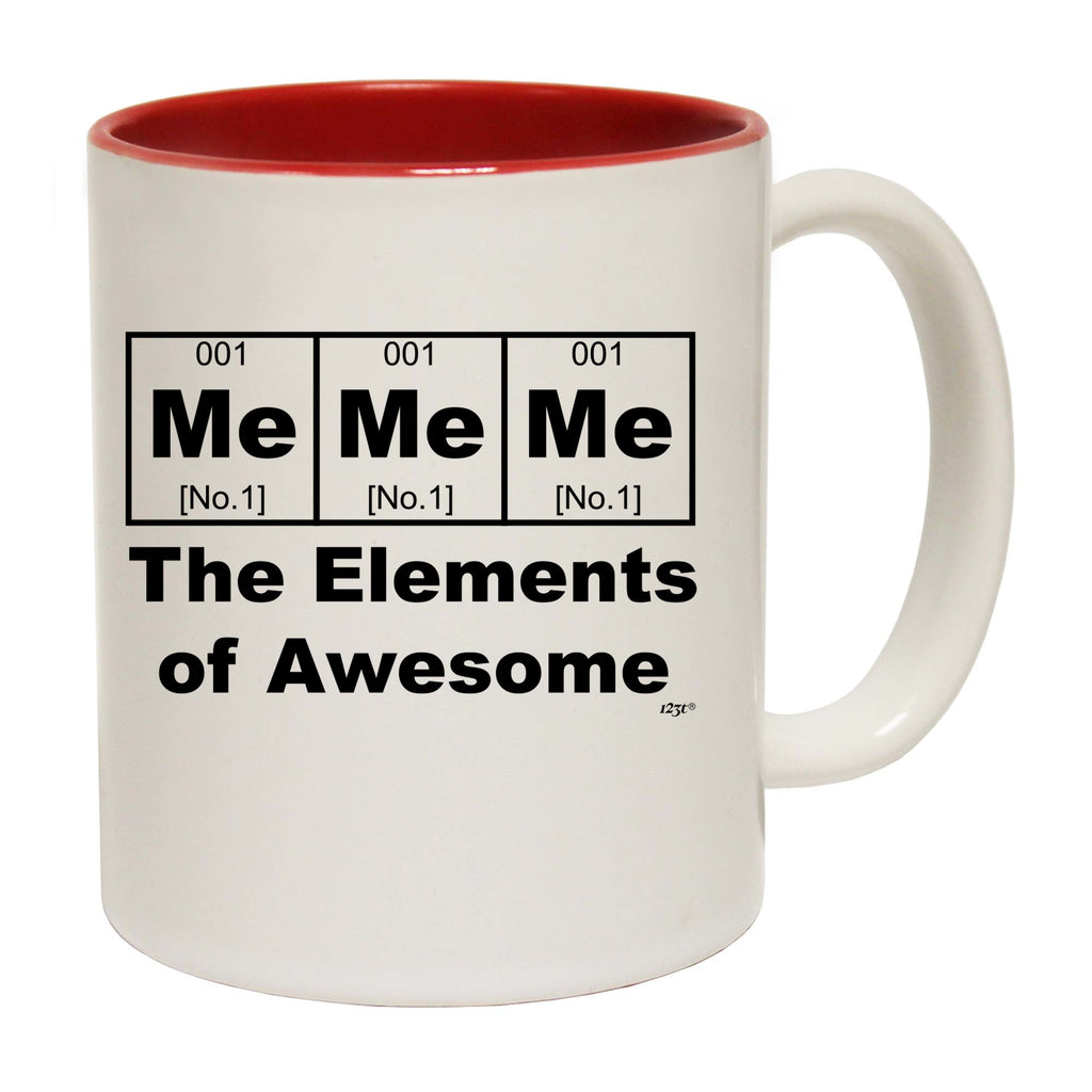 Me Me Me The Elements Of Awesome - Funny Coffee Mug