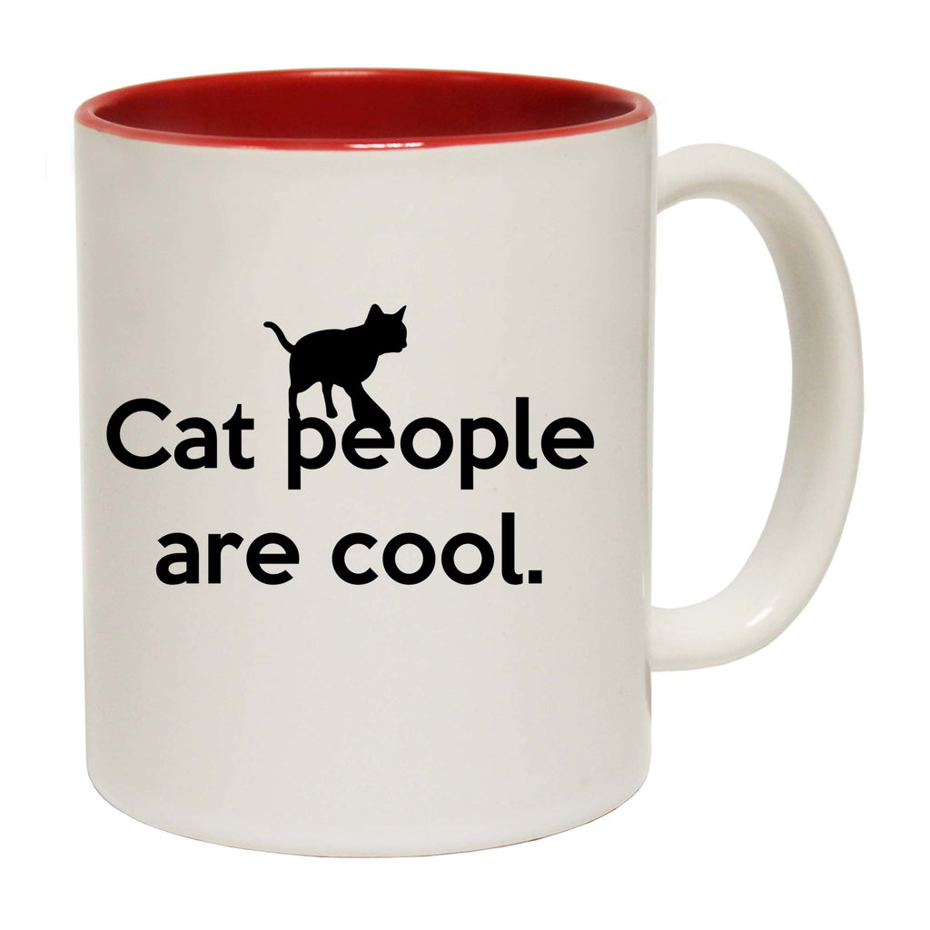 Cat People Are Cool - Funny Coffee Mug Cup