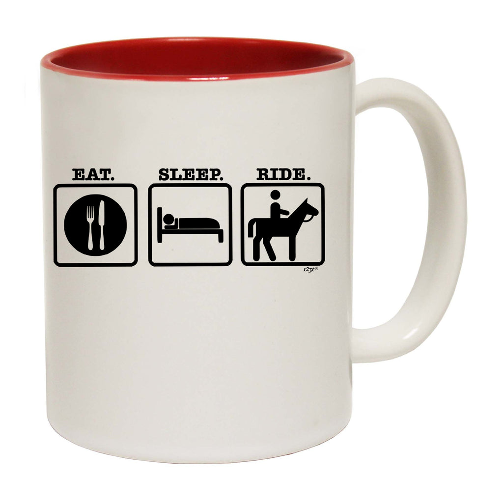Eat Sleep Ride Horse - Funny Coffee Mug Cup