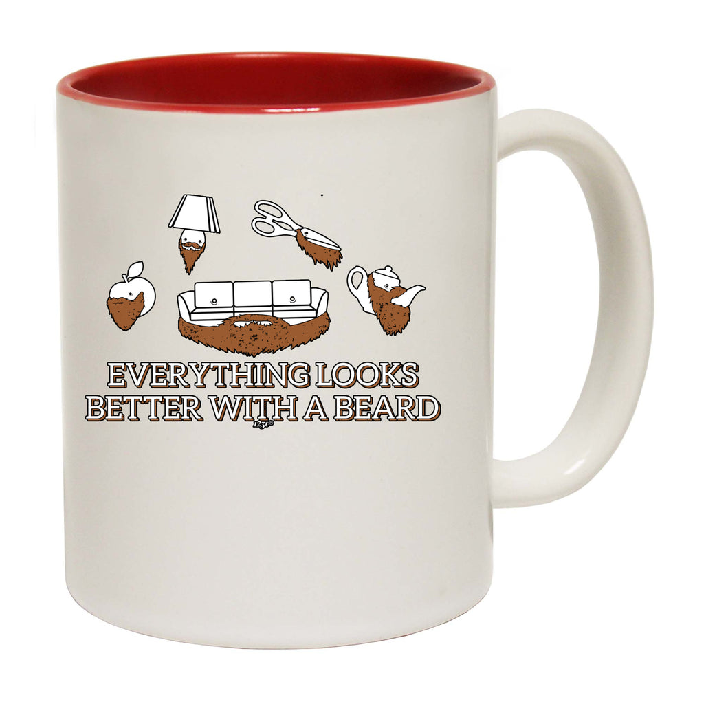 Everything Looks Better With A Beard - Funny Coffee Mug Cup