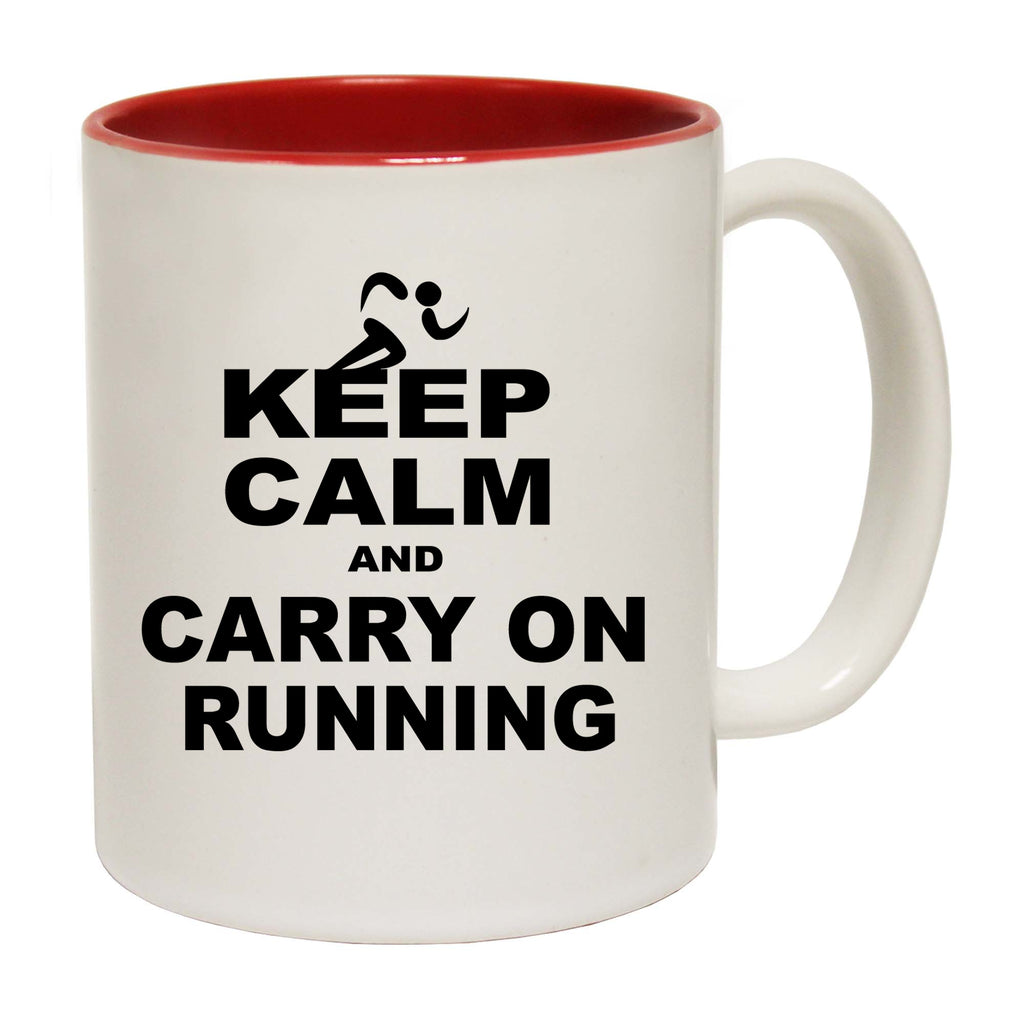 Keep Calm And Carry On Running - Funny Coffee Mug