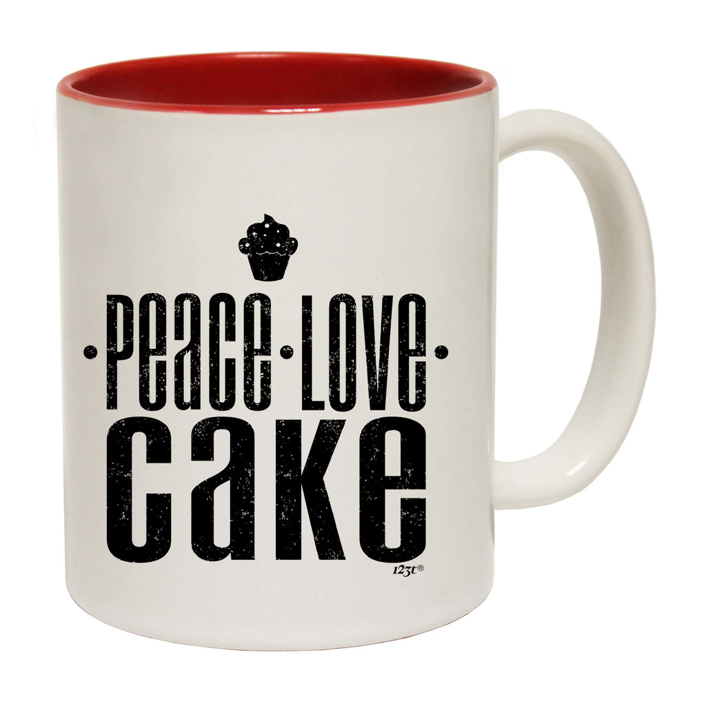 Peace Love Cake - Funny Coffee Mug