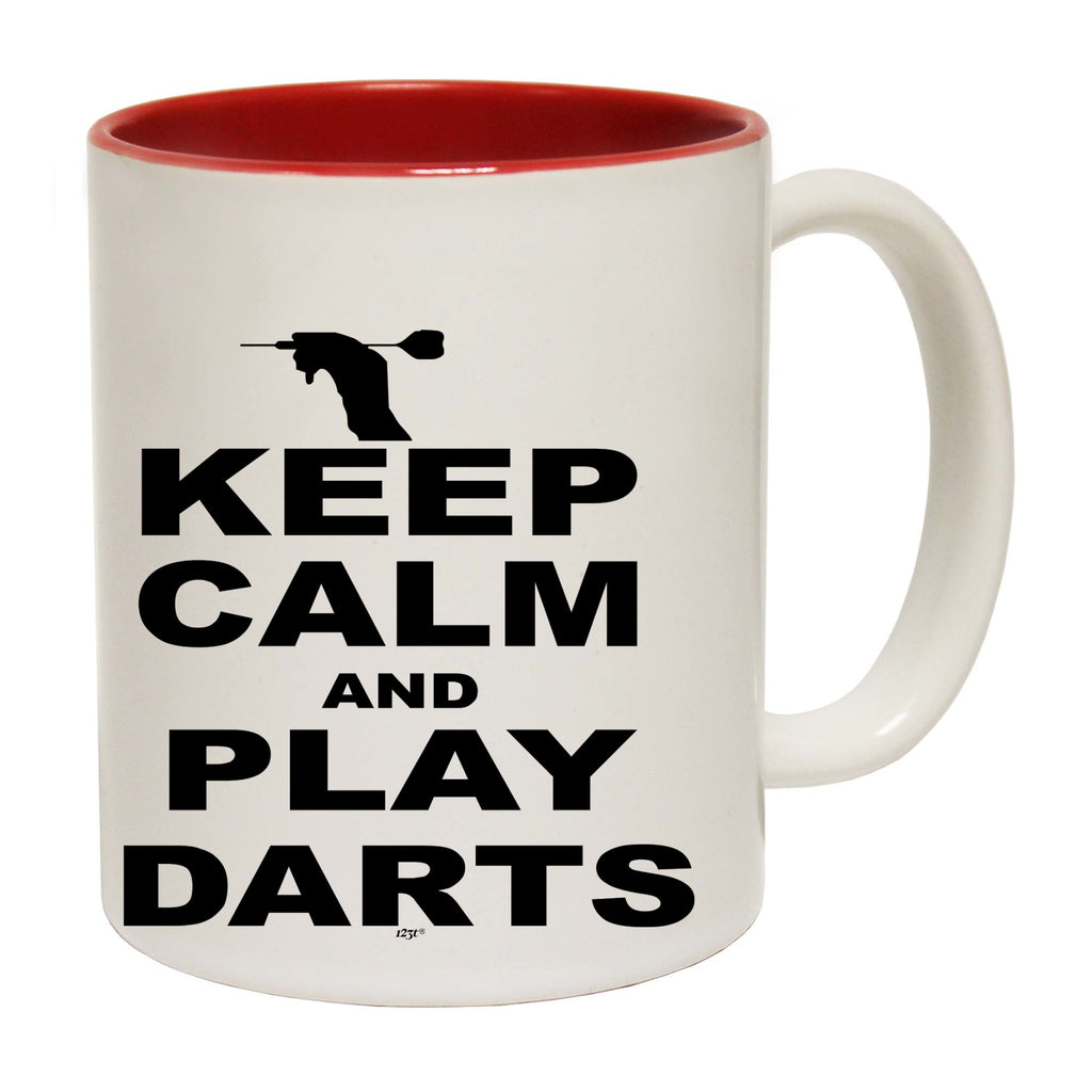 Keep Calm And Play Darts - Funny Coffee Mug