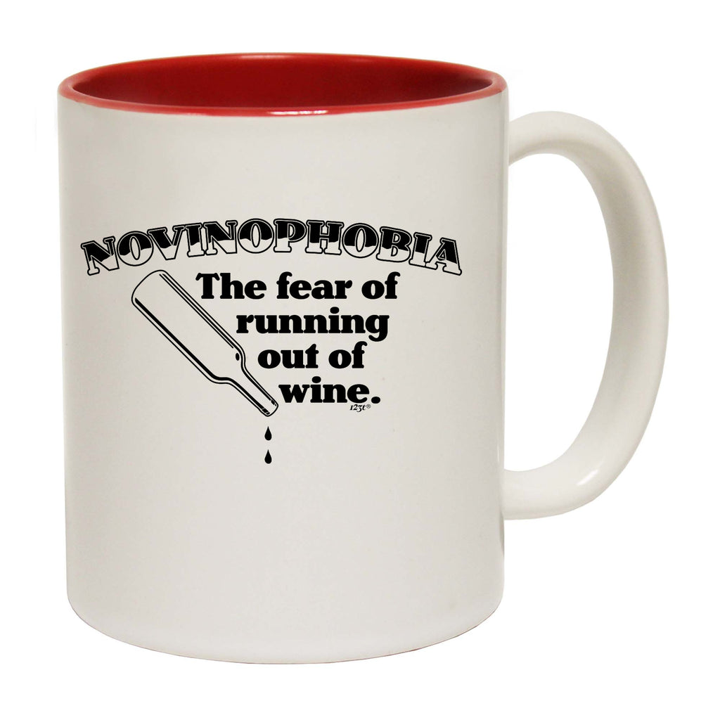 Novinophobia The Fear Of Running Out Of Wine - Funny Coffee Mug
