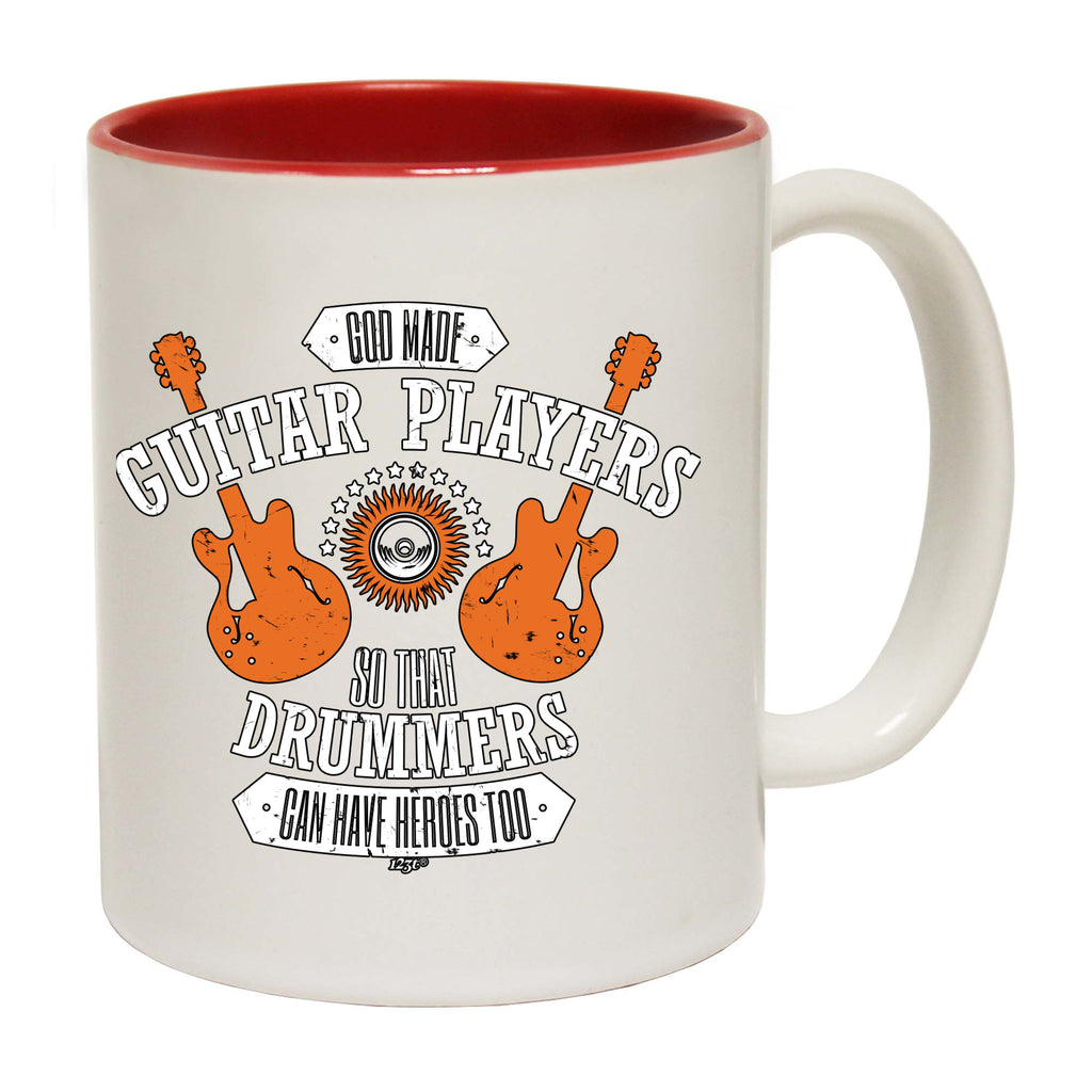 God Made Guitar Players - Funny Coffee Mug Cup
