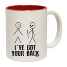 Ive Got Your Back Stickmen - Funny Coffee Mug