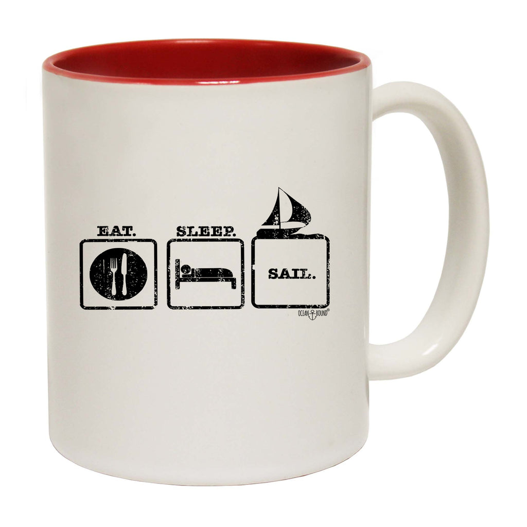 Ob Eat Sleep Sail - Funny Coffee Mug