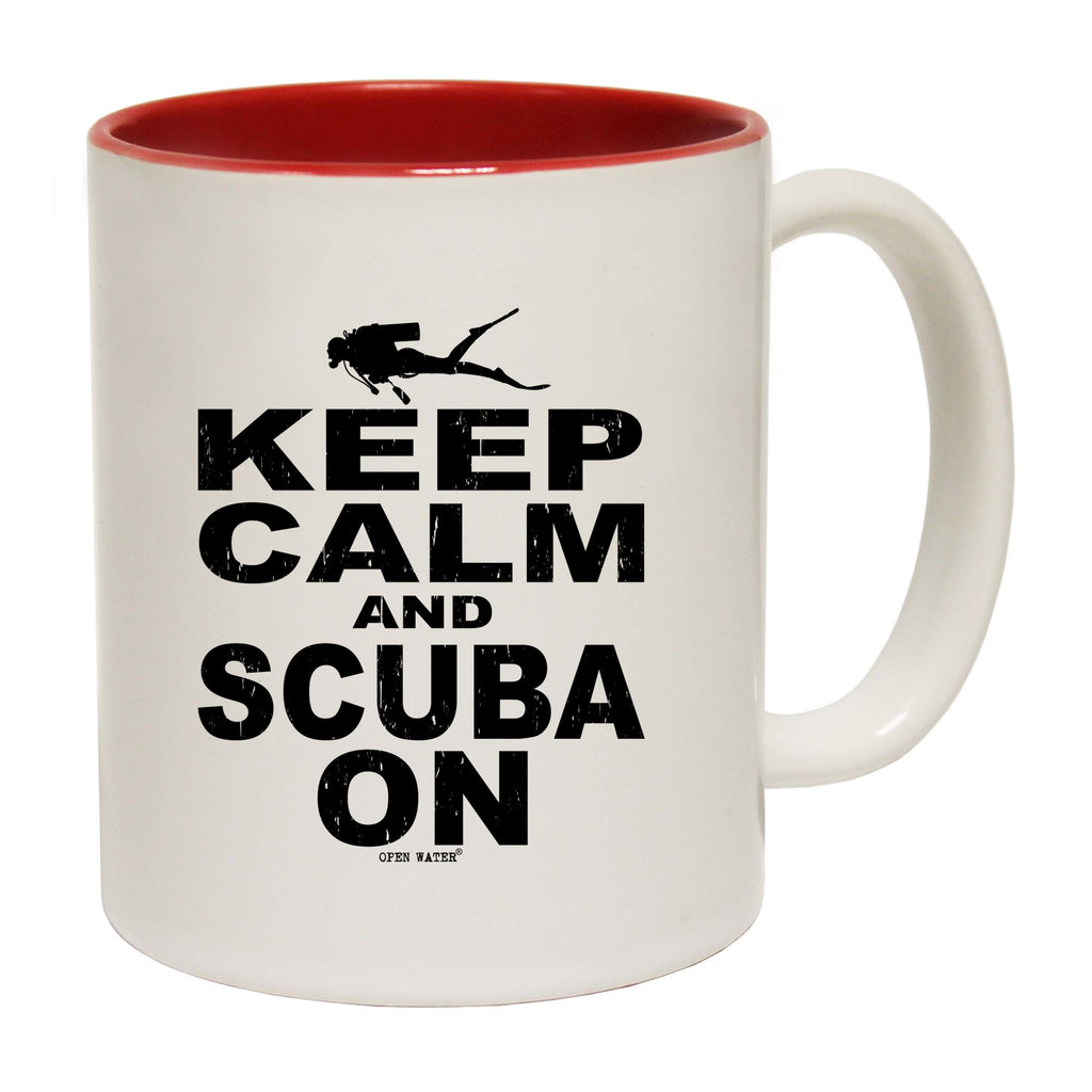 Ow Keep Calm And Scuba On - Funny Coffee Mug