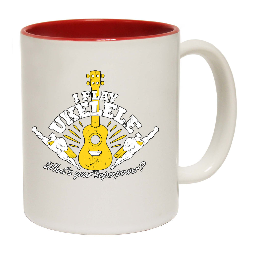 Play Ukelele Whats You Superpower - Funny Coffee Mug