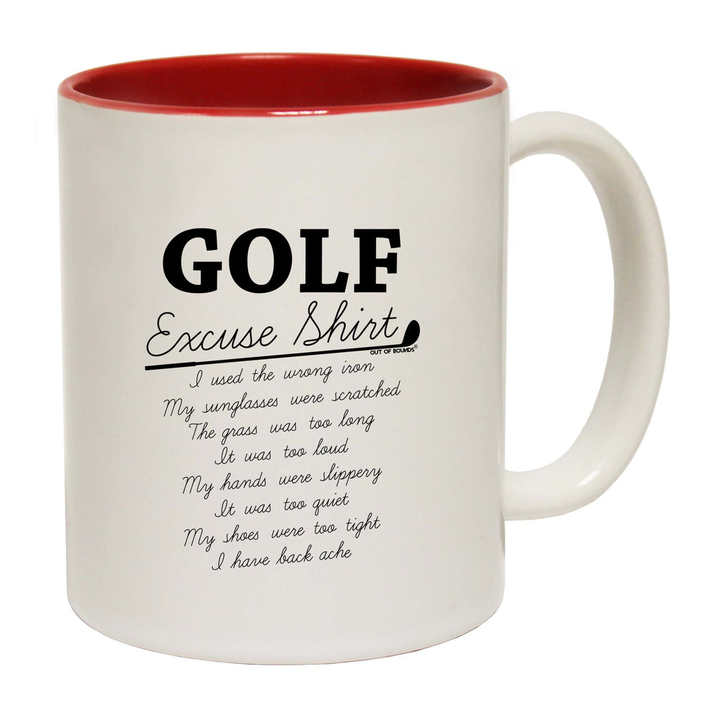 Oob Golf Excuse Shirt - Funny Coffee Mug