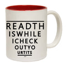 Read This While Check Out Your - Funny Coffee Mug
