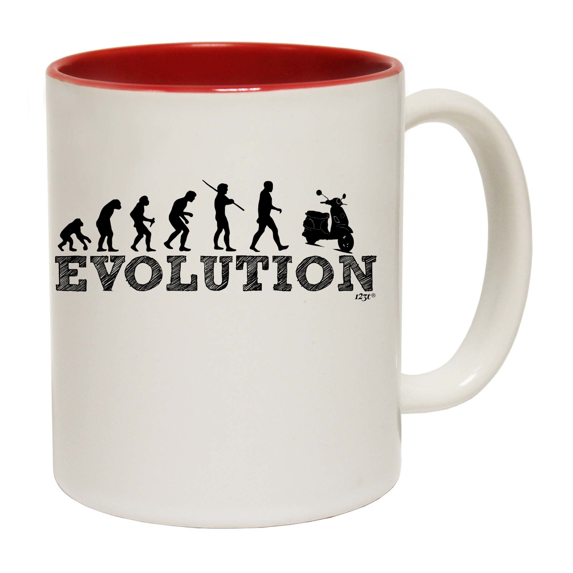 Evolution Scooter - Funny Coffee Mug Cup
