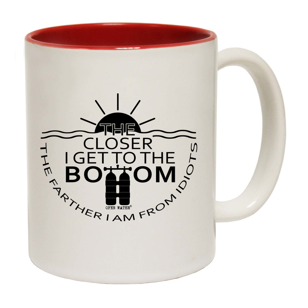 Ow The Closer I Get To The Bottom - Funny Coffee Mug