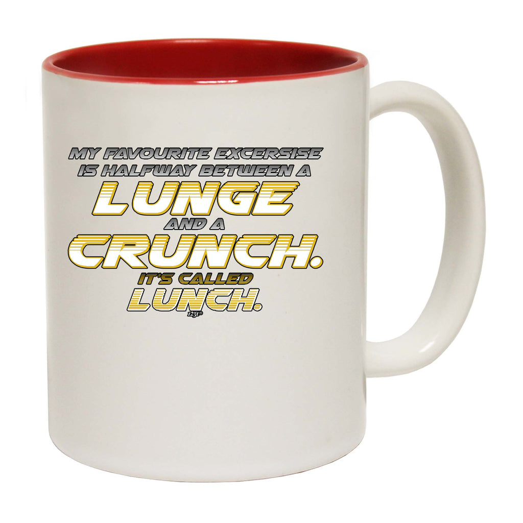 My Favourite Excercise Lunch 2 Colour - Funny Coffee Mug