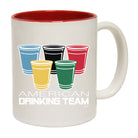 American Drinking Team Glasses - Funny Coffee Mug Cup