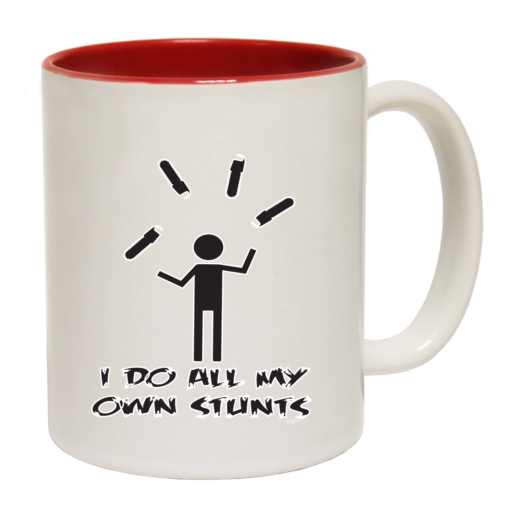Chainsaw Do All My Own Stunts - Funny Coffee Mug Cup