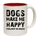 Dogs Make Me Happy You Not So Much - Funny Coffee Mug