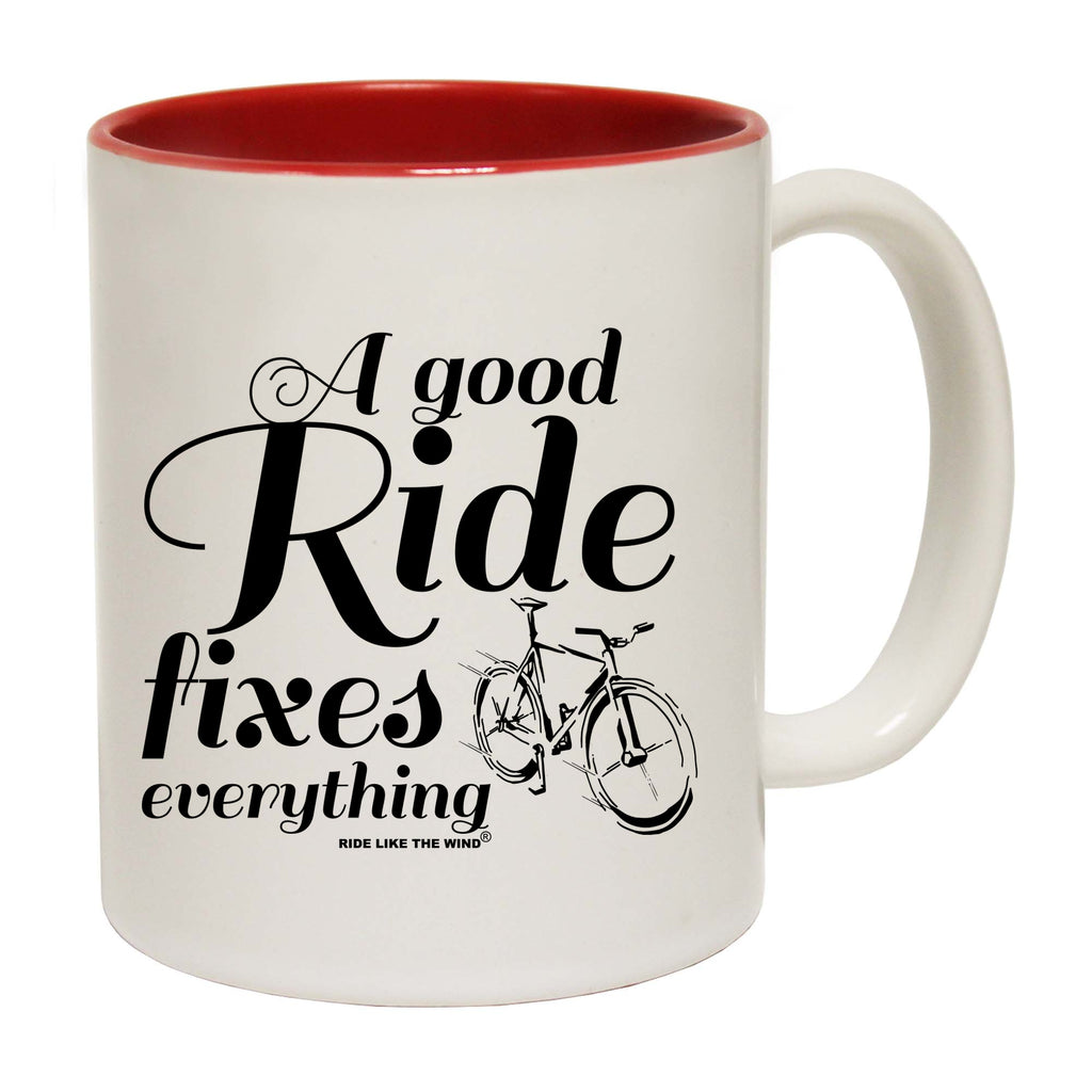 Rltw A Good Ride Fixes Everything - Funny Coffee Mug