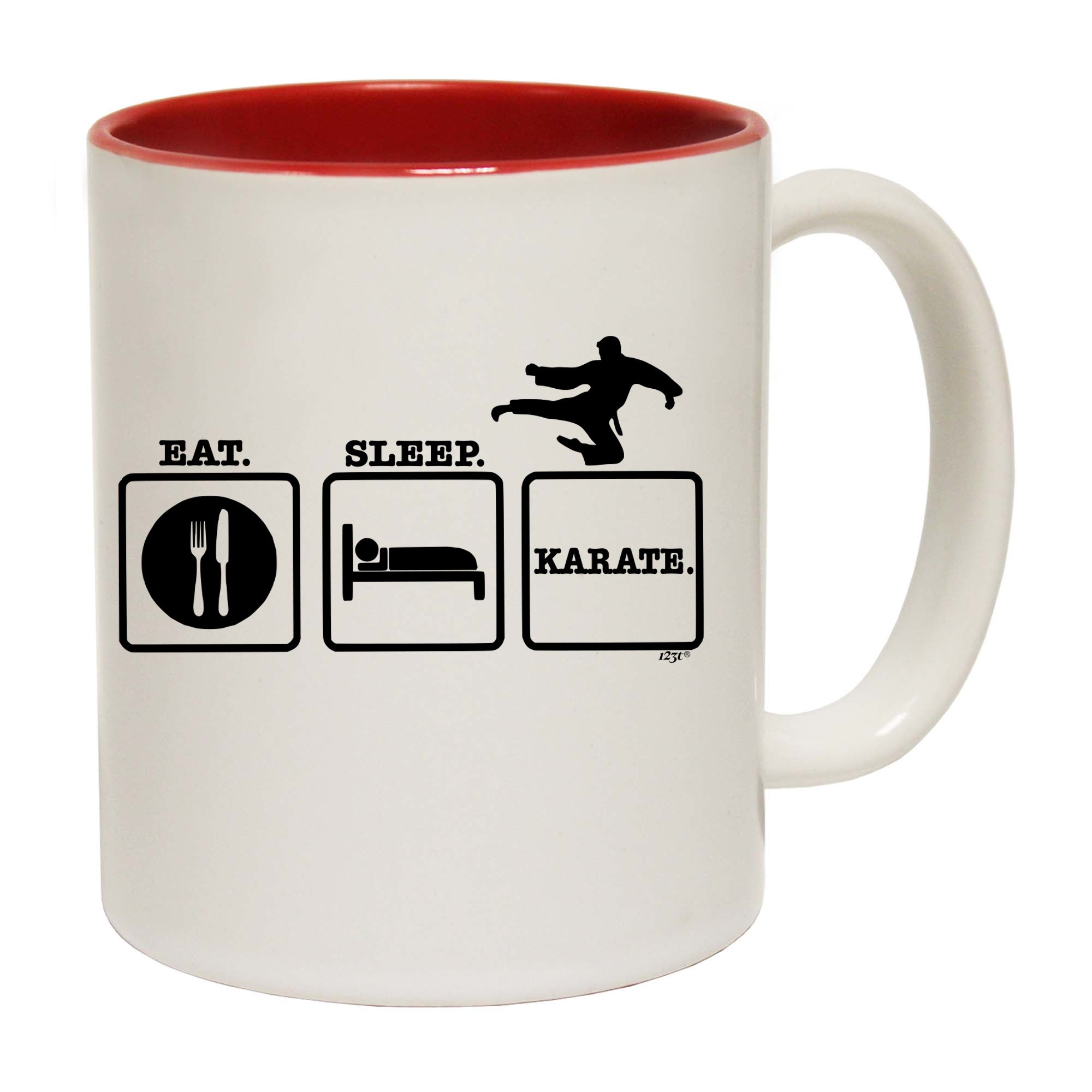 Eat Sleep Karate - Funny Coffee Mug Cup