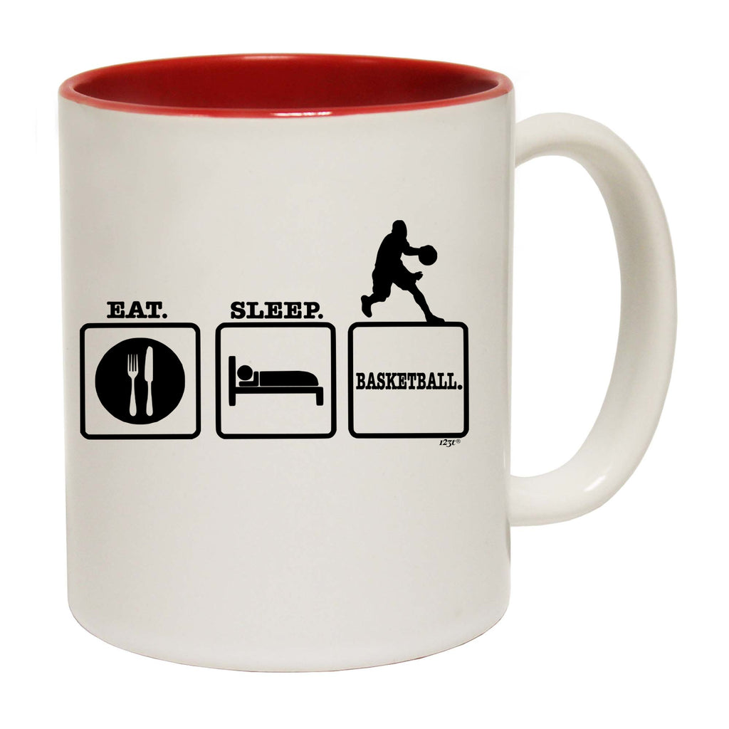 Eat Sleep Basketball - Funny Coffee Mug Cup