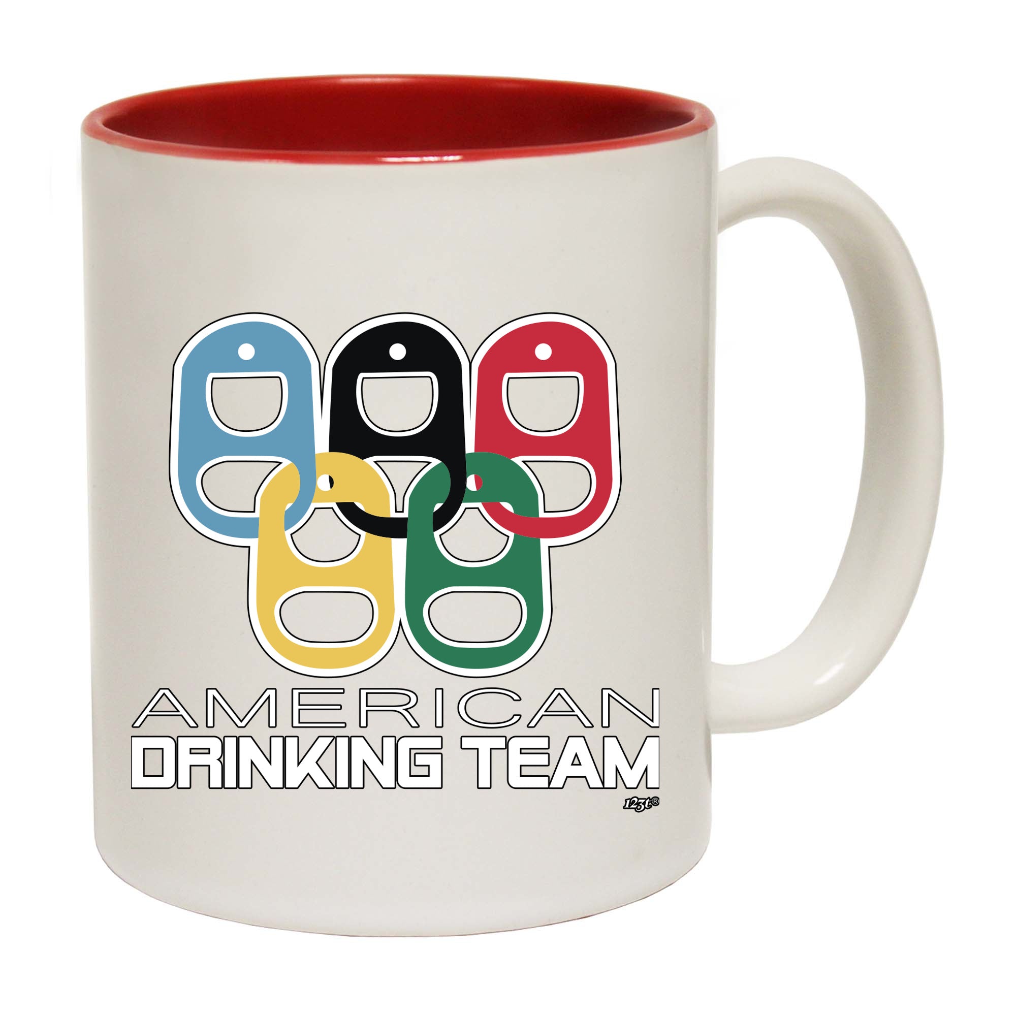 American Drinking Team Rings - Funny Coffee Mug Cup