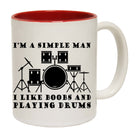 I'M Simple B  B Playing Drums Music - Funny Coffee Mug Cup